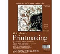 Pro-Art Strathmore Bloc de papel grabado 20,3 cm x 25,4 cm, 20 hojas