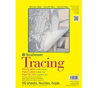 Pro-Art Trazado de la Serie 300 Strathmore Bloc de Papel de calco de 9 x 12 Pulgadas, 50 Hojas, Blanco, 9x0.19x12 Inches