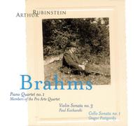 Pro Arte Quarte Rubinstein Collection, Vol. 3- Brahms: Pi (CD) (Importación USA)