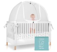 Pro Baby Safety Tienda de campaña desplegable para cuna, cubierta de red de malla fina para evitar que el bebé salga, caiga y picaduras de mosquitos, red de seguridad, cubierta de red de toldo