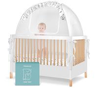 Pro Baby Safety Tienda de cuna emergente: Cubierta de malla de dosel para cama infantil premium - Mosquitera de malla para bebés a través de malla - Tienda de cuna infantil unisex con estilo