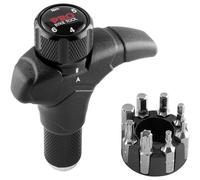 PRO BIKE TOOL Llave dinamométrica ajustable en T negra - 4, 5 y 6 Nm - Herramienta de mantenimiento de bicicleta de carretera y montaña - Llave dinamométrica de 1/4 pulgadas