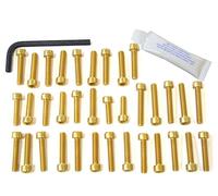 Pro-Bolt EOYA155 - Juego de tornillos de motor de aluminio para Yamaha YZ F 450, sin tornillo M10, color dorado