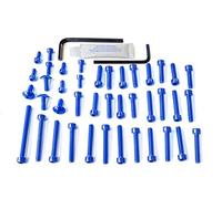 Pro-Bolt EYA185 - Kit de tornillos de motor para Yamaha Fazer 600, color azul