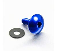 Pro-Bolt LFB516XL - Tornillo de cabeza curvada (aluminio, M5 x 0,8 x 16 mm), color azul