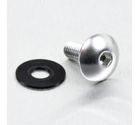 Pro-Bolt LFB616 - Tornillo de cabeza curvada (aluminio, M6 x 1300 x 16 mm), color plateado