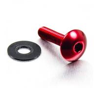 Pro-Bolt LFB625 - Tornillo de cabeza curvada (aluminio, M6 x 1300 x 25 mm), color rojo