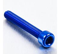 Pro-Bolt LPB640 - Tornillo de cabeza cilíndrica (aluminio, M6 x 1 mm x 40 mm), color azul