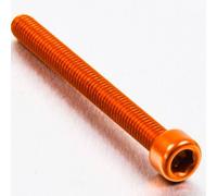 Pro-Bolt LPB660 - Tornillo cilíndrico (aluminio, M6 x 1 mm x 60 mm), color naranja
