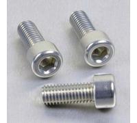 Pro-Bolt LPB820 - Tornillo cilíndrico (aluminio, M8 x 1,25 x 20 mm), color plateado