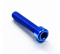 Pro-Bolt LPB840 - Tornillo de cabeza cilíndrica (aluminio, M8 x 1,25 x 40 mm), color azul
