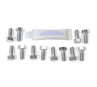 Pro-Bolt MSS12DISCDUC40 - Tornillos para parabrisas delantero (acero inoxidable, 12 unidades), color natural