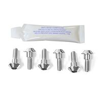 Pro-Bolt MSS6DISCR1R6 - Tornillo de protección frontal (acero inoxidable, color natural
