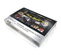 Pro-Bolt WSBOX200 - Juego de 200 cajas mixtas de aluminio, color negro