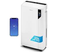 Pro Breeze® 20 L/día Smart deshumidificador digital Wi-Fi modo sueño secado ropa temporizador 24 h - ideal para condensación y humedad en espacios grandes