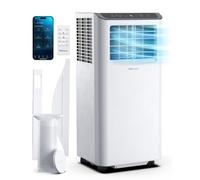 Pro Breeze Aire Acondicionado 4 en 1 9000 BTU con Mando a Distancia, Temporizador y Kit de Ventilación de Ventana. 4 Modos Frío, Deshumidificador, Ventilador y Nocturno. nergética Clase A