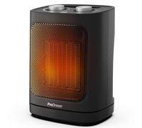 Pro Breeze Calefactor Bajo Consumo 1800 W con Oscilación Automática y 2 Niveles de Potencia - Para Casa, Habitaciones y Oficinas - Estufa Eléctrica