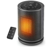 Pro Breeze Calefactor Cerámico 1800 W con Termostato, Modo Eco, Oscilación 75°, Mando a Distancia, 2 Niveles de Calor, Panel Táctil y Protección Antivuelco
