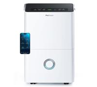 Pro Breeze Deshumidificador 30L/día con WiFi, Antihumedad, Deshumidificador Silencioso para Habitaciones hasta 30 m², Desagüe Continuo, 4 Modos, Temporizador 24 h, Seca la Ropa