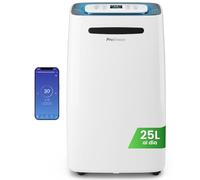 Pro Breeze deshumidificador inteligente 25L/día con Wi-Fi, pantalla digital, modo ropa, drenaje continuo y temporizador para humedad y condensación