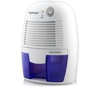 Pro Breeze Mini Deshumidificador 500ml Eléctrico con Tecnología Peltier, Silencioso, Apagado automático, Portátil con Depósito Extraíble. Absorbe la Humedad de Habitaciones y Baños Pequeños
