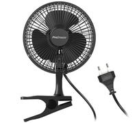 Pro Breeze Mini Ventilador de Sobremesa con Pinza I Pequeño Ventilador Eléctrico con Funcionamiento Ultra silencioso y 2 Configuraciones de Velocidad I 15W para Hogar, Cama, Oficina y Escritorio