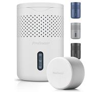Pro Breeze Osmo Deshumidificador pequeño, silencioso y recargable con pastilla. Antihumedad armarios, casa, habitaciones - Absorbente de humedad sin electricidad - Blanco