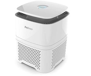 Pro Breeze Purificador de aire 4 in 1 con Prefiltro, Filtro Auténtico HEPA & Filtro de Carbón Activado con Generador de Iones Negativos. Limpiador de Aire Personal de Escritorio para Alergias