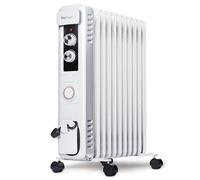 Pro Breeze Radiador Electrico Bajo Consumo de Aceite. Temporizador, 3 Modos de Calor 2000W, 1200W y 800W. Opción Termostato. Sistema seguridad Apagado Automático - Radiador Aceite