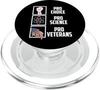 Pro Choice Pro Science Pro Veteranos Liberales Demócratas Veteranos PopSockets PopGrip para MagSafe