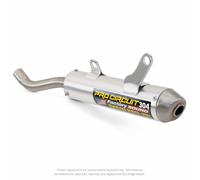 PRO CIRCUIT Silenciador R-304 Tapa de extremo de aluminio cepillado/acero inoxidable