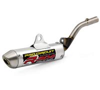 PRO CIRCUIT Silent R-304 Euro alu cepillado / tapa de acero inoxidable Kawasaki KX85