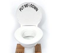 PRO CUT GRAPHICS - Vinilo decorativo para tapa de inodoro, diseño con texto en inglés "Put me down"