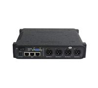 Pro Dante Audio Convertidor/transmisor Dante de 4 entradas y 4 salidas con control de ganancia que admite una fuente de alimentación de 12 V CC para el sistema de megafonía Dirección pública