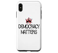 Pro Democracy Matters Sign,No Kings in America Anti Fascism Carcasa para iPhone XS MAX