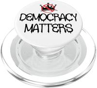 Pro Democracy Matters Sign,No Kings in America Anti Fascism PopSockets PopGrip para MagSafe