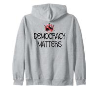 Pro Democracy Matters Sign,No Kings in America Anti Fascism Sudadera con Capucha