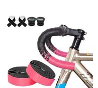 Pro Designed - Cinta para manillar de bicicleta EVA PU degradado para absorción de golpes y antideslizante (rosa)