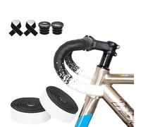 Pro Designed - Cinta para manillar de bicicleta EVA PU gradiente para absorción de golpes y antideslizante (blanco)