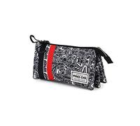 PRO-DG Hip Hop-Estuche Portatodo Triple HS, Gris, 23 x 11 cm