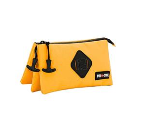 PRO-DG Mango-Estuche Portatodo Triple Smart, Amarillo, 23 x 11 cm