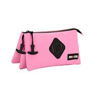 PRO-DG Pink-Estuche Portatodo Triple Smart, Rosa, 23 x 11 cm