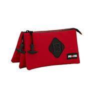 PRO-DG Red-Estuche Portatodo Triple Smart, Rojo, 23 x 11 cm