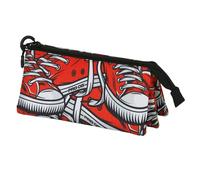PRO-DG Sneak-Estuche Portatodo Triple, Rojo, 23 x 11 cm