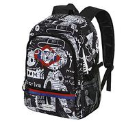 PRO-DG Under Hip Hop-Mochila Fight FAN 2.0, Negro, 31 x 44 cm, Capacidad 24 L