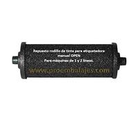Pro-Embalajes 1 Repuesto Rodillo Tinta para etiquetadora Manual Open. para etiquetadoras de 1 y 2 líneas.Solo para ETIQUETADORAS Marca Open