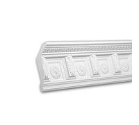 PRO[f]home® - Cornisa 150281 Moldura decorativa Perfil de estuco diseño atemporal clásico blanco 2 m Profhome