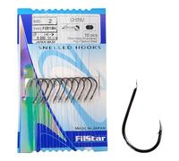 PRO FILSTAR 10 Anzuelos de Pesca CHINU Tamaño 2 - Hilo da Pesca Monofilo Dia 0,25mm - Línea Mono de 50cm - Pesca Carpa - Carpfishing - Aparejos de Pesca - Method Feeder - Pesca Accesorios - Fishing