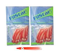 Pro FILSTAR 20 Piezas Pulpo Luminoso SHIRASU 5cm Purpurina Roja/Luminosa