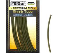 PRO Filstar Tubo Termoretractil de Pesca 10x50 mm DIA2,4 mm - Termorretractil - Mangas Antienredos per Alimentador - Manguito per Anzuelos de Pesca - Heat Shrink Tubing - Pesca Carpa - Carpfishing